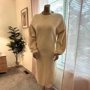 H&M Ladies crewneck, spring cotton knit dress
